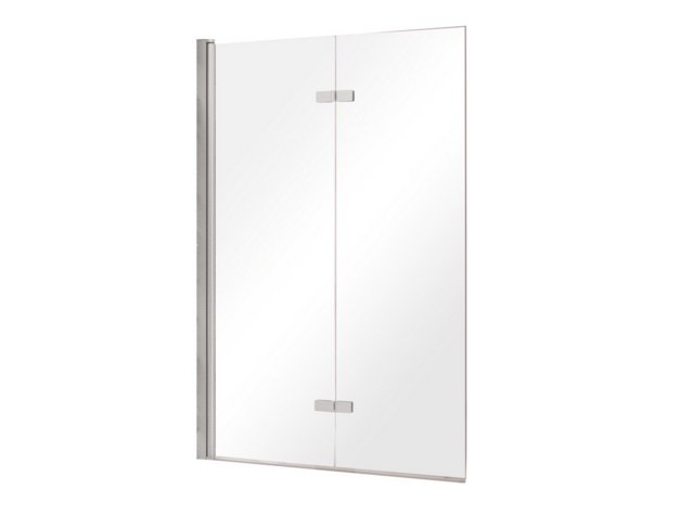 Шторка для ванны Besco Lumix 100х145 см хром/прозрачное стекло PL-2S