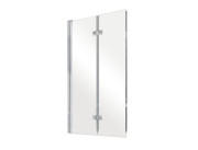 Шторка для ванни Besco Prestigio 80х150 см хром/прозоре скло PP-2S