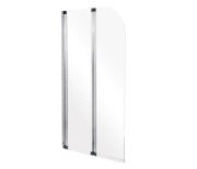 Шторка для ванны Besco Ambition 2 80,5х140 см хром/прозрачное стекло PA-2S