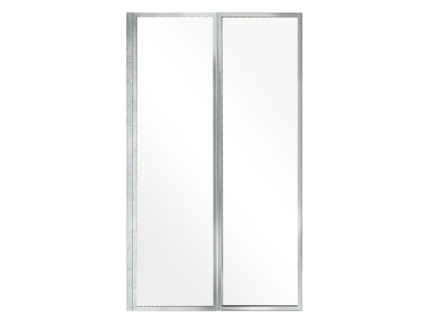 Шторка для ванни Besco Ambition Premium 2 80,5х140 см хром/прозоре скло PAP-2S