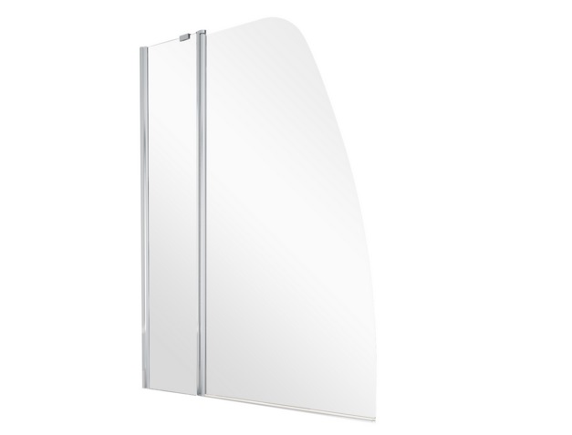 Шторка для ванны Besco Avis 120х145 см хром/прозрачное стекло PAV-2S