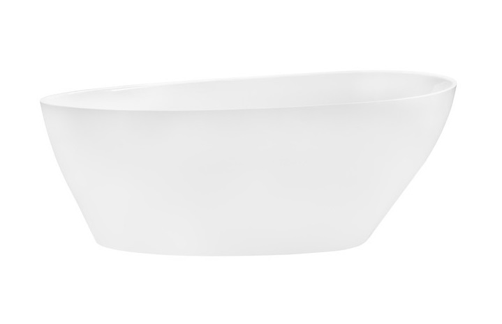 Ванна акрилова Besco Goya 170х72 см із сифоном клік-клак хром глянсовий білий #WMD-170-G