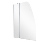 Шторка для ванни Besco Avis 120х145 см хром/прозоре скло PAV-2S