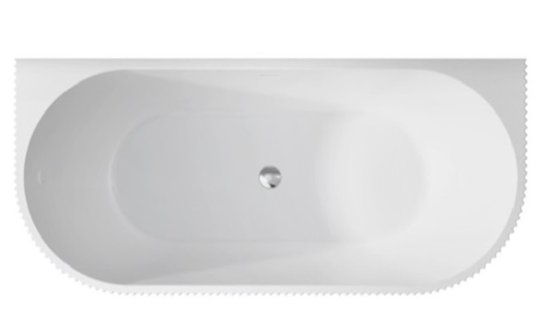 Ванна акриловая Besco Leya 170х78 см с сифоном клик-клак хром глянцевый белый #WAS-170-L