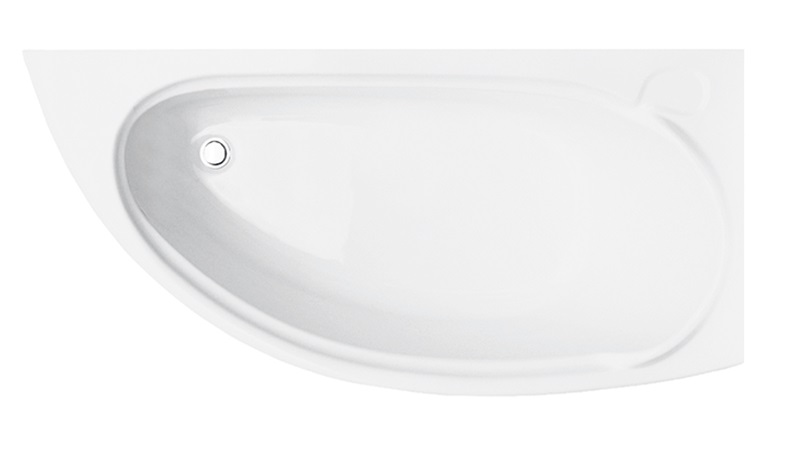 Ванна акриловая Besco Mini 150х70 см правосторонняя глянцевый белый #WAM-150-MNP