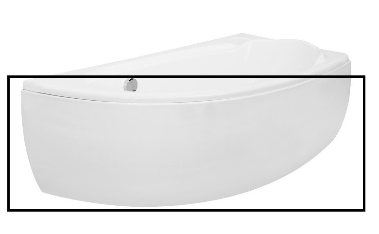 Панель для ванны Besco Mini 150 см правосторонняя санитарный акрил глянцевый белый OAM-150-MNP