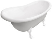 Ванна акриловая Besco Otylia 160х77 см глянцевый белый/белые ножки OT-160-BI-O