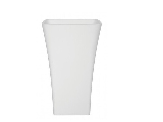 Раковина для ванної Besco Assos 40х50х85 см підлогова Mineral DuraBe білий глянсовий #UMD-A-WO