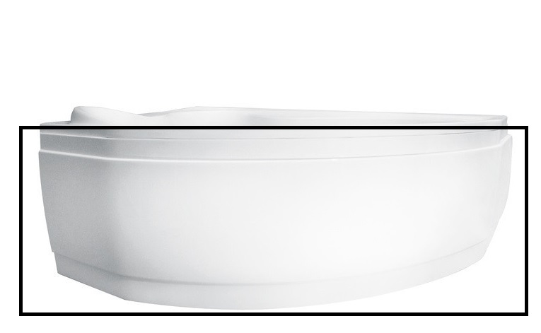 Панель для ванни Besco Delfina 166 см глянцевий санітарний акрил білий OAD-166-NS