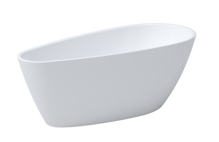 Ванна акрилова Besco Goya A-Line 170х80 см із сифоном клік-клак хром глянсовий білий #WAS-170-G