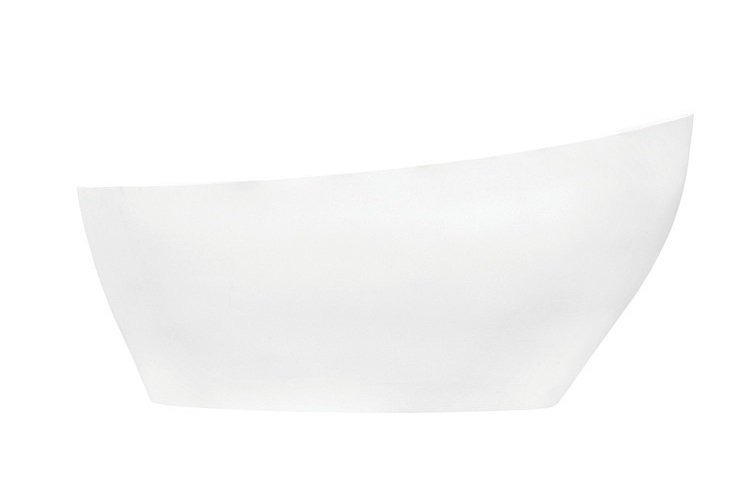 Ванна акрилова Besco Keya 165х70 см із сифоном клік-клак хром глянсовий білий #WMD-165-K