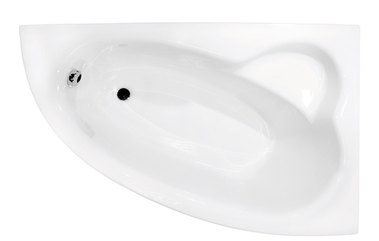 Ванна акриловая Besco Natalia 150х100 см правосторонняя глянцевый белый #WAN-150-NP