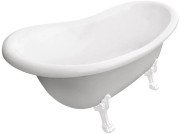 Ванна акриловая Besco Otylia 170х77 см глянцевый белый/белые ножки #WKO-170W+BI