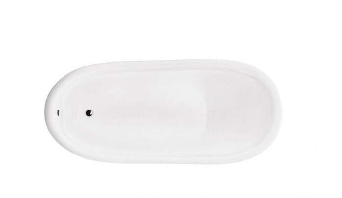 Ванна акрилова Besco Otylia Baby 85х47 см глянсовий білий/білі ніжки #WBO