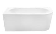Ванна акрилова Besco Avita A-Line 160х75 см лівостороння глянсовий білий #WAA-160ALS