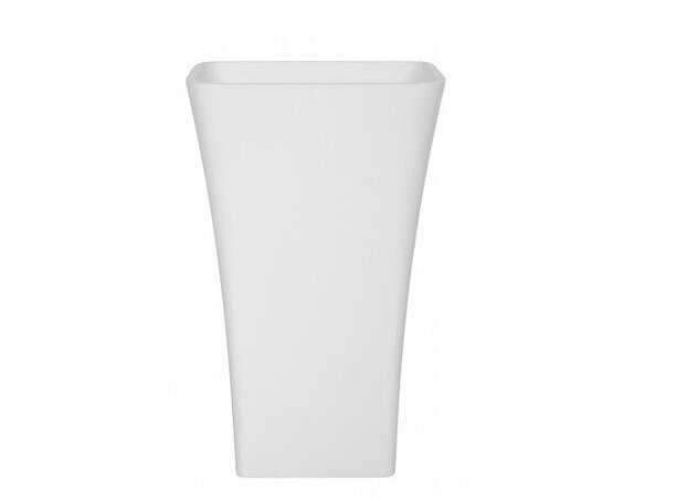 Раковина для ванної Besco Assos 40х50х85 см для підлоги Mineral DuraBe білий матовий #UOMB-AP-WO