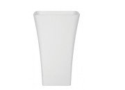 Раковина для ванной Besco Assos 40х50х85 см напольная Mineral DuraBe белый матовый #UOMB-AP-WO