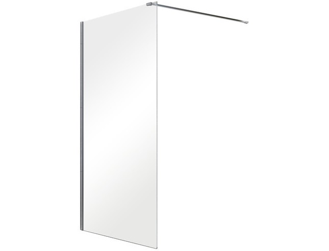 Душова перегородка Besco Aveo Walk in 120х195 см профіль хром/прозоре скло AV-120-195-C