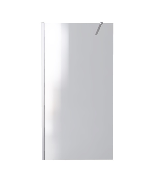 Душова перегородка Besco Eco-N Walk in 90х195 см профіль хром/прозоре скло EN-90-195C