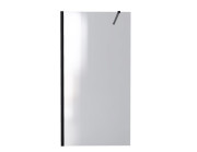 Душевая перегородка Besco Eco-N Walk in 100х195 см профиль черный матовый/прозрачное стекло ENB-100-195C