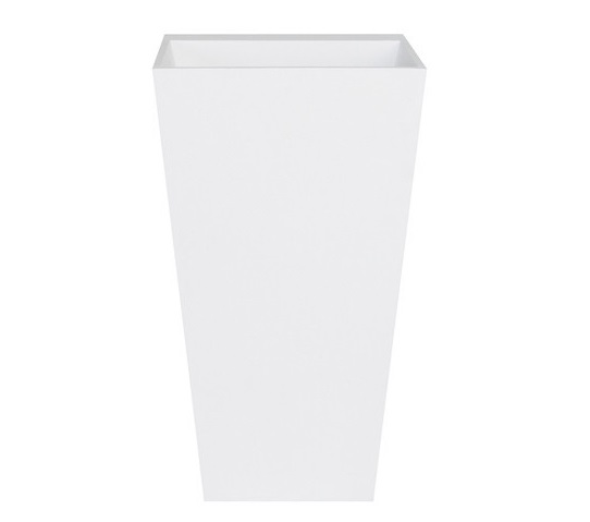 Раковина для ванной Besco Vera 40х50х85 см напольная Mineral DuraBe белый глянцевый #UMD-V-WO