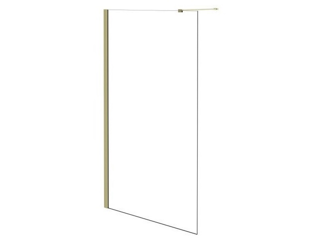 Душова перегородка Besco Eco-N Walk in 90х195 см профіль золото/прозоре скло ENG-90-195C