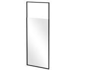 Душова перегородка Besco Icon Walk in 100х200 см профіль чорний матовий/прозоре скло IC-100-200C