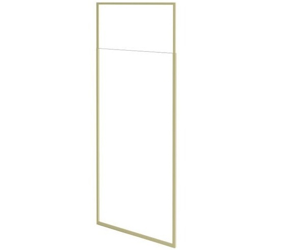 Душевая перегородка Besco Icon Walk in 120х200 см профиль золото/прозрачное стекло ICG-120-200C