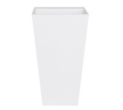 Раковина для ванної Besco Vera 40х50х85 см підлогова Mineral DuraBe білий глянсовий #UMD-V-WO