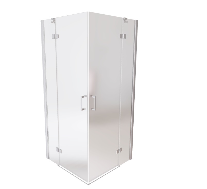 Душова кабіна Besco Viva 90х90 см профіль хром/скло прозоре VK-90-195-C