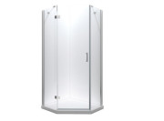 Душевая кабина Besco Viva 90х90 см левая профиль хром/стекло прозрачное V5L-90-195-C