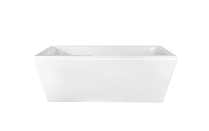 Ванна зі штучного каменю Besco Vera 170х75 см із сифоном клік-клак хром санітарний композит білий #WKV-170-WOS