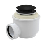 Слив для ванны Besco клик-клак черный матовый OA-KKB