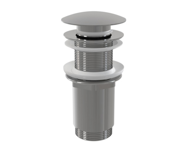 Донний клапан для раковини Besco клік-клак хром OAU-KKC