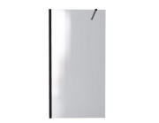 Душевая перегородка Besco Eco-N Walk in 100х195 см профиль черный матовый/прозрачное стекло ENB-100-195C