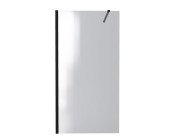 Душевая перегородка Besco Eco-N Walk in 100х195 см профиль черный матовый/прозрачное стекло ENB-100-195C