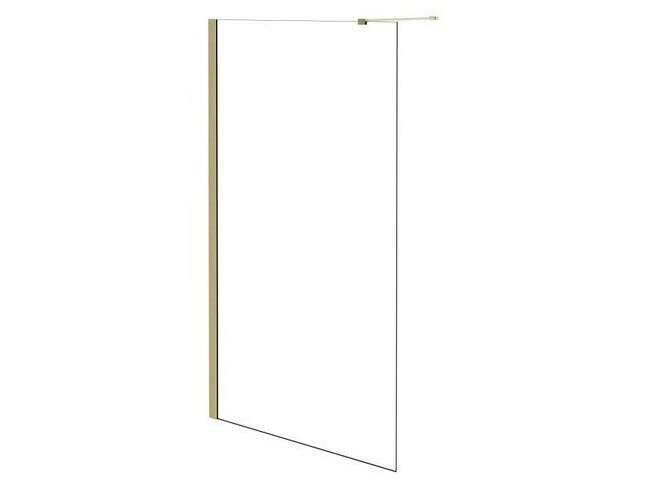 Душевая перегородка Besco Eco-N Walk in 90х195 см профиль золото/прозрачное стекло ENG-90-195C