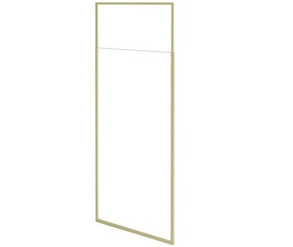 Душова перегородка Besco Icon Walk in 120х200 см профіль золото/прозоре скло ICG-120-200C