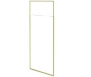 Душевая перегородка Besco Icon Walk in 120х200 см профиль золото/прозрачное стекло ICG-120-200C