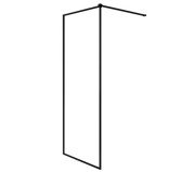 Душевая перегородка Besco Toca Walk in 90х190 см профиль черный матовый/прозрачное стекло TCB-90-190C