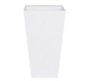 Раковина для ванной Besco Vera 40х50х85 см напольная Mineral DuraBe белый глянцевый #UMD-V-WO