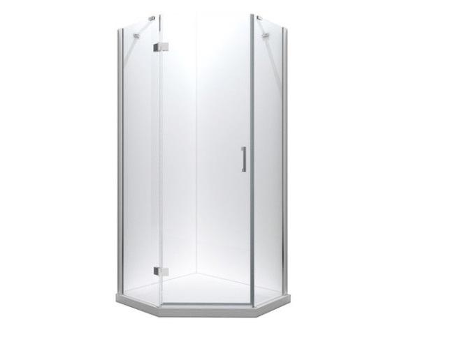 Душевая кабина Besco Viva 90х90 см левая профиль хром/стекло прозрачное V5L-90-195-C