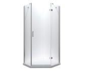 Душевая кабина Besco Viva 90х90 см правая профиль хром/стекло прозрачное V5P-90-195-C