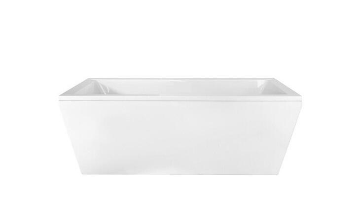 Ванна из искусственного камня Besco Vera 170х75 см с сифоном клик-клак хром санитарный композит белый глянцевый #WKV-170-WOS