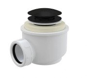 Слив для ванны Besco клик-клак черный матовый OA-KKB