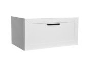 Тумба под раковину Besco Dexa 60х50 см МДФ белый/черная ручка SUD-654-BC