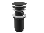 Донный клапан для раковины Besco клик-клак черный матовый OAU-KKB