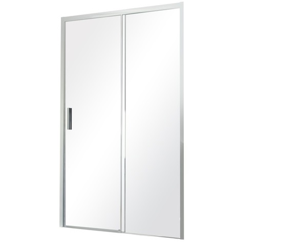 Душові двері Besco Actis 120х195 см розсувна глянсовий хром/прозоре скло DA-120