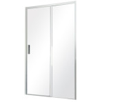 Душові двері Besco Actis 120х195 см розсувна глянсовий хром/прозоре скло DA-120