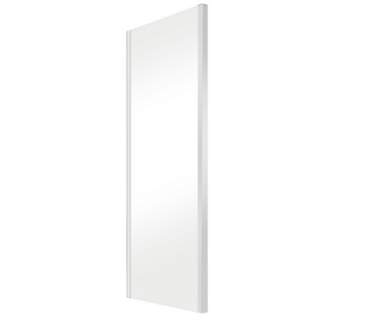 Душова стінка збоку Besco Actis 80х195 см глянсовий хром/прозоре скло PA-80